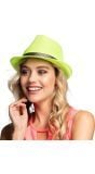 Casino fedora neon groen