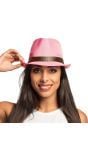 Casino fedora roze