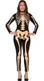 Catsuit skeletprint