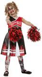 Cheerleader jurkje rood zombie