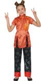 Chineze kinderoutfit rood zwart meisjes