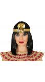 Cleopatra tiara met gouden cobra