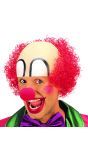 Clown hoofddeksel met rood haar