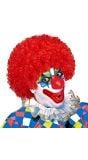 Clown pruik rood