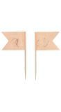 Cocktail prikkers 36 stuks lush blush 30 jaar