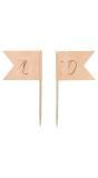 Cocktail prikkers 36 stuks lush blush 70 jaar