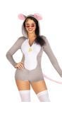 Comfy bodysuit grijze muis vrouwen