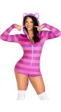 Comfy bodysuit paars met roze poes vrouwen