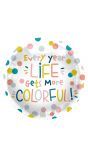 Confetti Colorful life folieballon