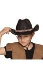 Cowboy junior hoed kind zwart