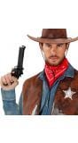 Cowboy revolver zwart