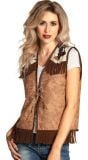 Cowboy vest volwassenen bruin