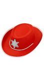 Cowboyhoed kind rood