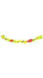 Crepe papier slinger 18 meter neon regenboog