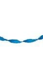 Crepe papier slinger 24 meter blauw