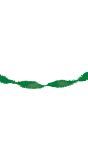 Crepe papier slinger 6 meter groen