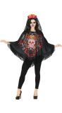 Dag van de doden poncho dames
