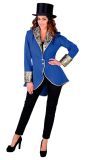 Dames carnaval jas blauw vrouwen