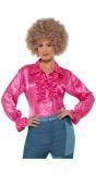 Dames disco shirt roze