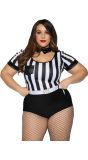 Dames scheidsrechter pakje plus size