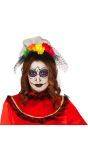 Day of the dead gekleurde haarband