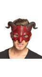 Demonisch halfmasker foam rood