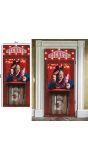 Deurdecoratie horror circus 80 x 180 cm halloween