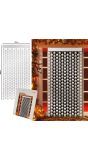 Deurgordijn metallic schedel 100 x 200 cm halloween
