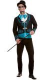 Dia de los muertos heren pak zwart