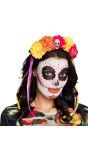 Dia de los muertos tiara met linten