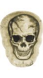 Dienblad skelethoofd 25 x 18 cm halloween