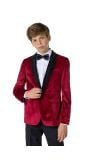 Dinner Jacket - Burgundy Blazer Tiener Jongens Opposuits