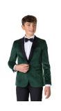 Dinner Jacket - Rich Green Blazer Tiener Jongens Opposuits