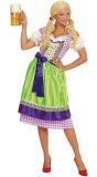 Dirndl jurk paars/groen