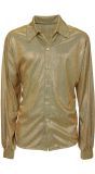 Disco blouse goud