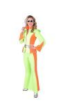 Disco pak fluor oranje groen vrouwen