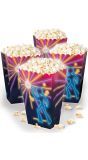 Disco thema popcornbakjes 4x