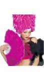 Donker roze handwaaier carnaval