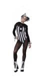 Donkere Clown Kostuum Dames Zwart