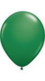 Donkergroene basic ballonnen 100 stuks