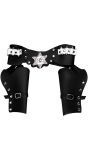 Dubbele cowboy holster zwart