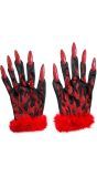 Duivelse glitter handschoenen