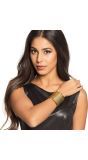 Egyptische armband breed goud