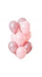 Elegant lush blush ballonnen 50 jaar 12 stuks