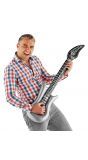 Elektrische gitaar grijs opblaasbaar 100cm