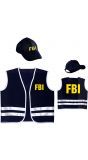 FBI vest met pet kind