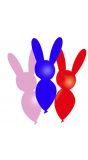 Feestelijk dierfiguur konijn ballonnen