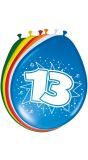 Feestelijke verjaardag ballonnen 13 jaar