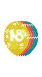 Feestelijke verjaardag ballonnen 18 jaar