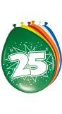 Feestelijke verjaardag ballonnen 25 jaar